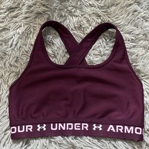 Under Armour purple sports bra! HARDLY EVER WORN!